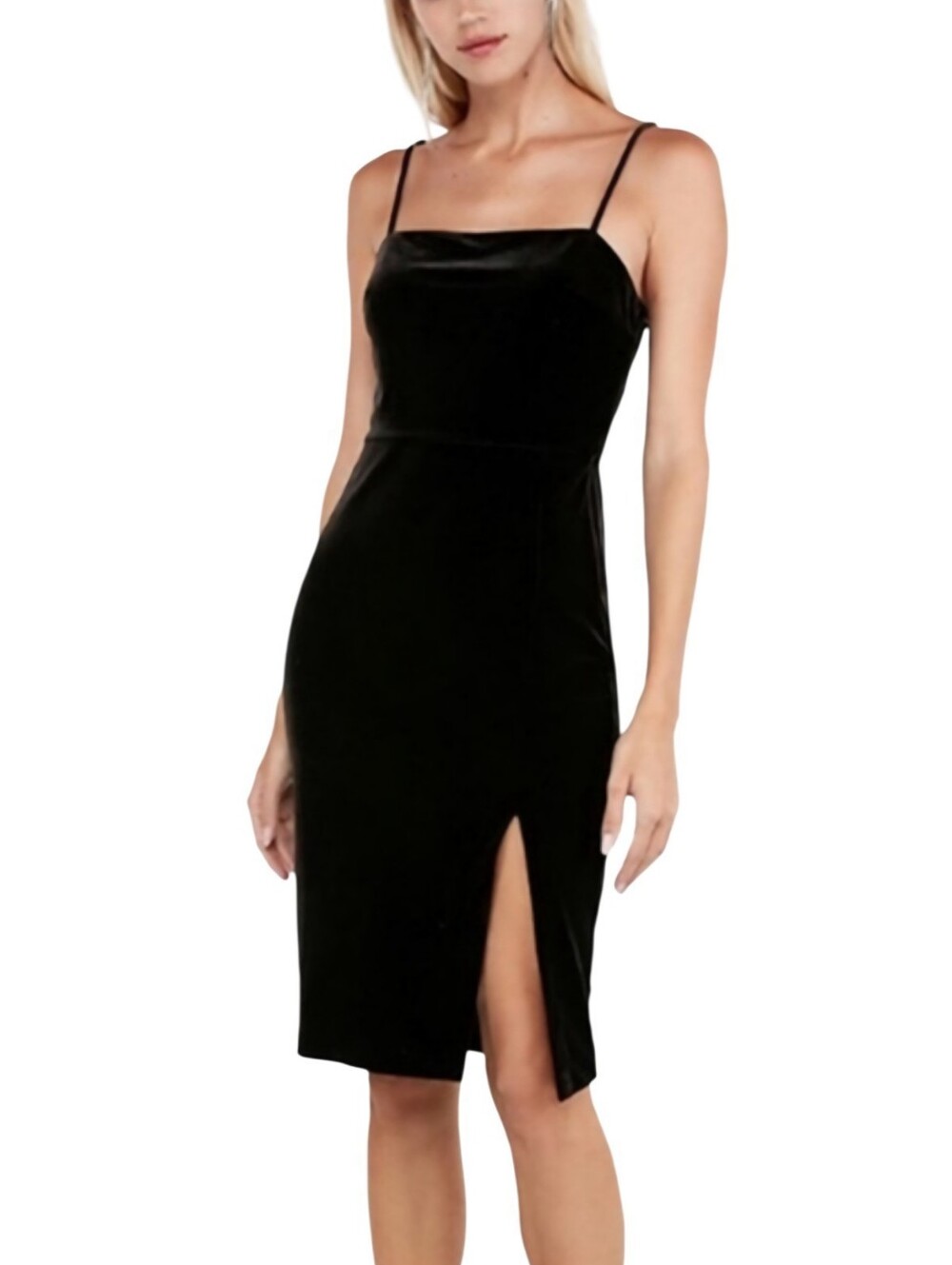 Express Black Velvet Sleeveless Cocktail Dress Size XS